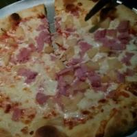 Hawaiian Pizza · Smoked ham, pineapple and mozzarella.