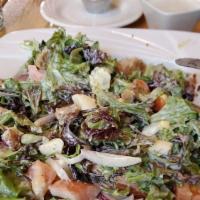 The Camille  · Generous portion of either chicken salad or tuna salad served on a bed of field greens with ...
