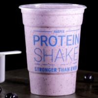 Recovery Shake (24Oz) · 1 Scoop vegan organic protein from strawberry, banana, strawberry, and milk.