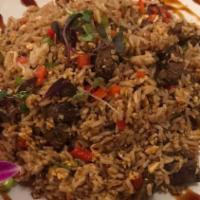 Chaufa De Carne · steak Chaufa (Peruvian fried rice)