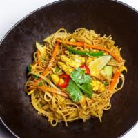 Singapore Noodles · Shrimp, curry, vegetables, egg