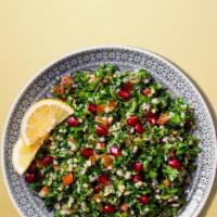 Tree House Tabbouleh (Small) · Cracked wheat, lemon juice, and olive oil mixed with chopped fresh parsley, tomato, scallion...
