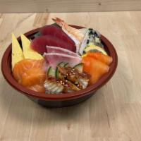 Chirashi* · chef choice of fresh fish on top of sushi rice