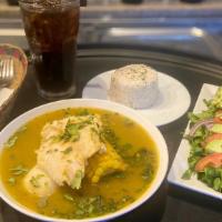 Sancocho De Pescado Con Arroz Y Ensalada + 1 Coca Cola Gratis · Sancocho de Pescado con arroz y ensalada + 1 Coca Cola GRATIS