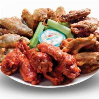 6Pc Wings Only · Substitute all flat, or all drums for an additional charge.