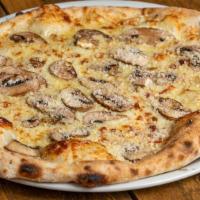 Truffle And Mushrooms · Vegetarian. Mozzarella cheese , mushrooms, truffle oil and Parmesan cheese.