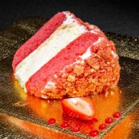 Strawberry Shortcake Cheesecake Slice · Two layers of our yummy strawberry cake and one layer of our creamy cheesecake. This delicio...