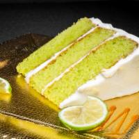 Key Lime Slice (Premium) · Sweet & Tangy key lime cake topped with delicious key lime cream cheese.