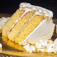 Vanilla Slice · Heaven Sent!!!
Light and fluffy vanilla cake with buttercream frosting.