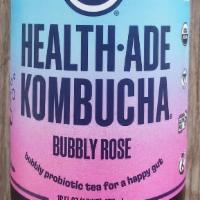 Health-Ade Kombucha (Bubbly Rose) · 16oz. Organic. Vegan. Gluten-Free. Kosher.