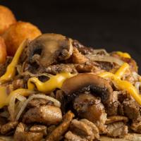 American Grill (Small) · Mushrooms, grilled onion, and melted cheese.