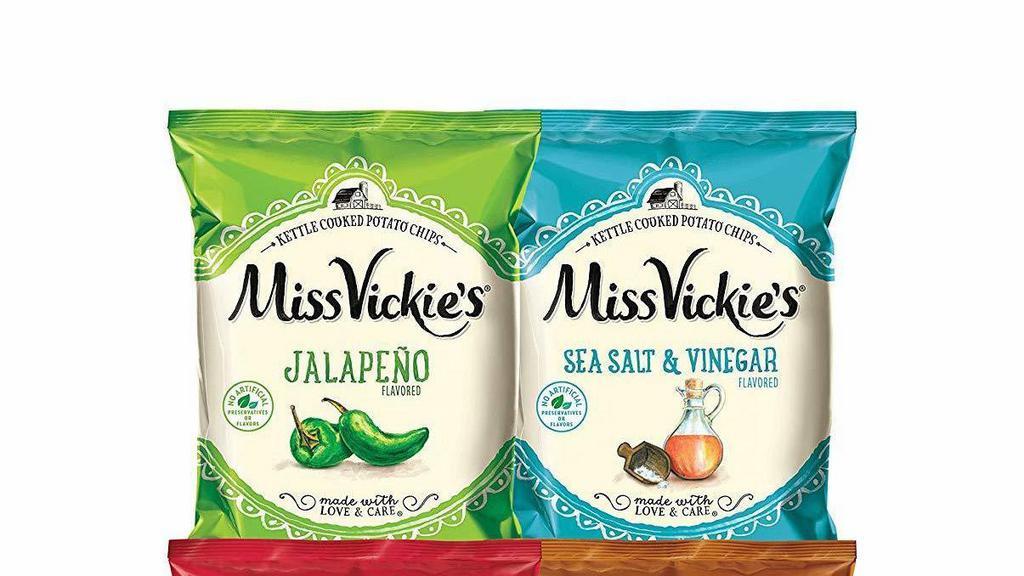 Miss Vickie'S Salt & Vinegar · Crunchy Kettle Cooked Chip - no artificial flavor or preservatives