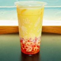 Pineapple Milk Tea 24 Oz · Our Pineapple 🍍Milk Tea has a vibrant tropical flavor that balances the tastes of both swee...