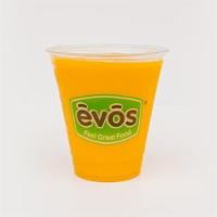 Small Mango Passion · Fresh mangoes, and natural mango-passion juice