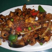 Crispy Chicken With Black Bean Sauce · Spicy. Served hot and spicy.