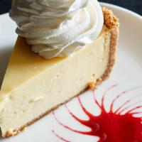 Key Lime Pie · Sweet and tart, with a butter graham cracker crust.