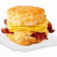 Bacon, Egg & Cheese Biscuit · Bacon, egg, and cheese on a Jack's made-from-scratch buttermilk biscuit.