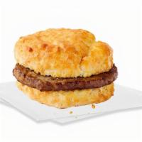Sausage Biscuit · A juicy sausage patty on a Jack's made-from-scratch buttermilk biscuit.