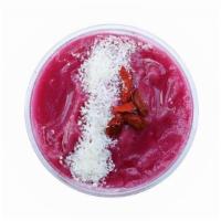 Dragon · Orange Juice, Dragon Fruit, Pineapple, Strawberries and Raw Honey. Toppings: Coconut Flakes ...