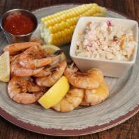 Steamed Shrimp Basket · 3/4 pound freshly steamed shrimp, seasoned with Old Bay, corn on the cob & coleslaw, served ...