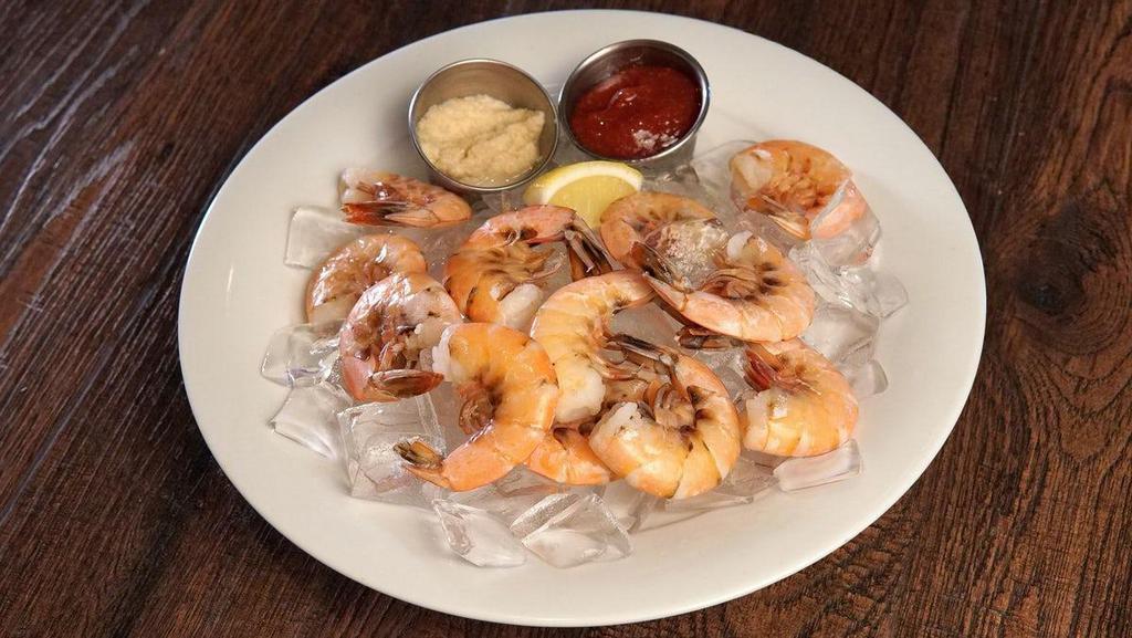 Peel & Eat Shrimp Cocktail · freshly steamed & chilled shrimp, served with house-made cocktail sauce & lemon