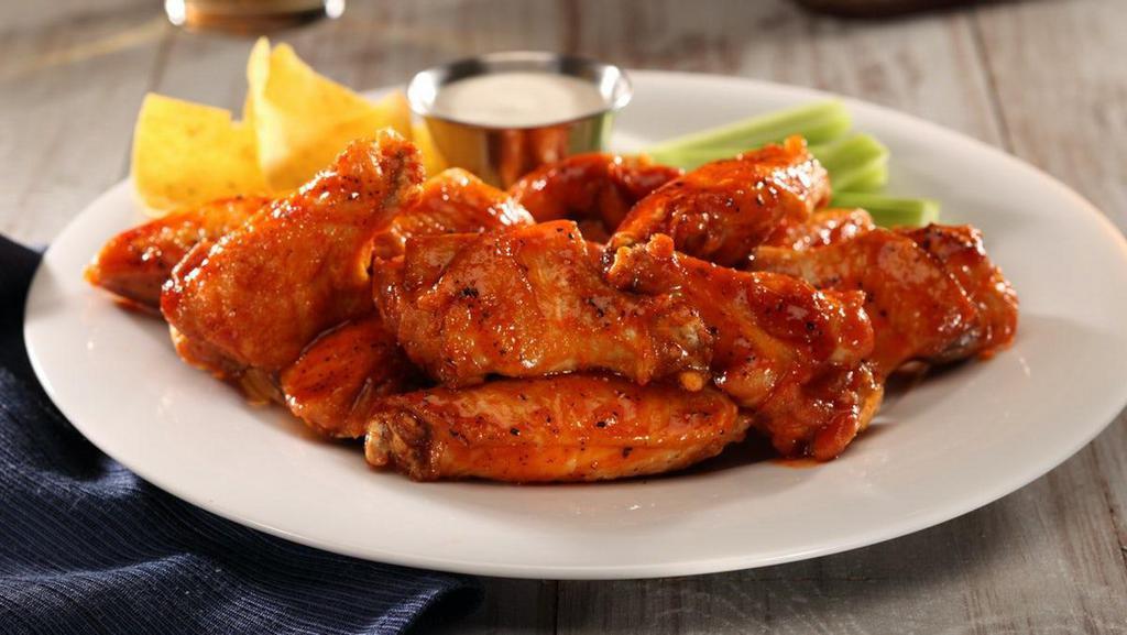 Wing Entree · 8 Jumbo Wings, Tossed in your Choice of Sauce, served with Celery and Your Choice of Dipping Sauce.
