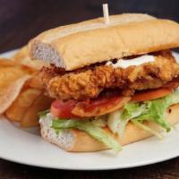 Southern Fried Chicken Blt Sandwich · Hand Breaded Fried Chicken Breast, Lettuce, Tomato, Applewood Smoked Bacon, Buttermilk Ranch...