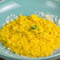 Vegan Risotto Saffron · Carnaroli rice and saffron