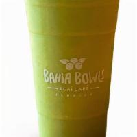 Go Green Smoothie (24 Oz) · Spinach, kale, mango, pineapple, banana, and almond milk.