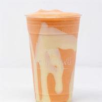 Mango Tango Smoothie · Limited time only! (24oz) mango, strawberry, banana, pineapple nectar with a drizzle of swee...