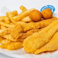 2 Fish & Fries Combo · 2 Fish, Fries & Drink. Served with a Tartar
