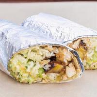 Tko Burrito · Your choice of protein, pico de gallo, guacamole, lettuce, sweet plantains, rice, beans and ...