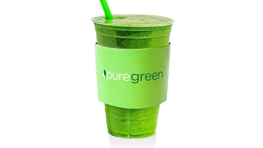 Pure Green Smoothie (Vitamins And Minerals) · Ingredients: Kale, spinach, mango, banana, pineapple, & coconut water.

Organic | non-gmo | made-with-love.

The Pure Green Smoothie is formulated with an abundant amount of kale and spinach which are rich in chlorophyll, vitamins and minerals. These vitamin rich vegetables are blended with the mango, banana and pineapple so the fiber is retained. The base of coconut water has a low sugar content and all of the ingredients paired together offers a taste that is off the charts.