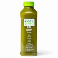 Pure Greens Apple, Cold Pressed Juice (Nutrient Dense) · Ingredients:  Apple, kale, spinach, cucumber, celery, zucchini, and romaine.

The Pure Green...