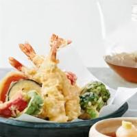 Shrimp Tempura  · 3 pcs fried  shrimp tempura with  fried vegetables