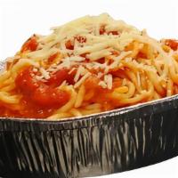 Spaguetti With Tomato Sauce And Cheese · Delicious Cuban-style  spaghetti with Cheese
(spaghetti, tomato sauce, cheese)