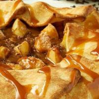 Salty Caramel Apple Pie · Tender crust filled with sweetened cinnamon spread, fresh, crisp apples, and oat streusel to...