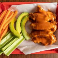 20 Wings Family Pack · Up to three flavors. Large hand-cut seasoned fries and veggie sticks( Carrots and Celery) al...
