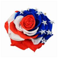 Patriotic Preserved Rose · Limited edition US flag preserved rose. Hand picked and preserved long lasting luxury rose.
...