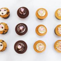 Birthday Party Mini Cupcake Dozen · Includes three very vanilla, three chocolate, three chocolate chip, three funfetti cupcakes ...