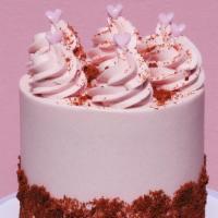 Red Velvet Cake  · Our delicious Red Velvet Cake with Vanilla Frosting filling. Decoration: Vanilla frosting wi...