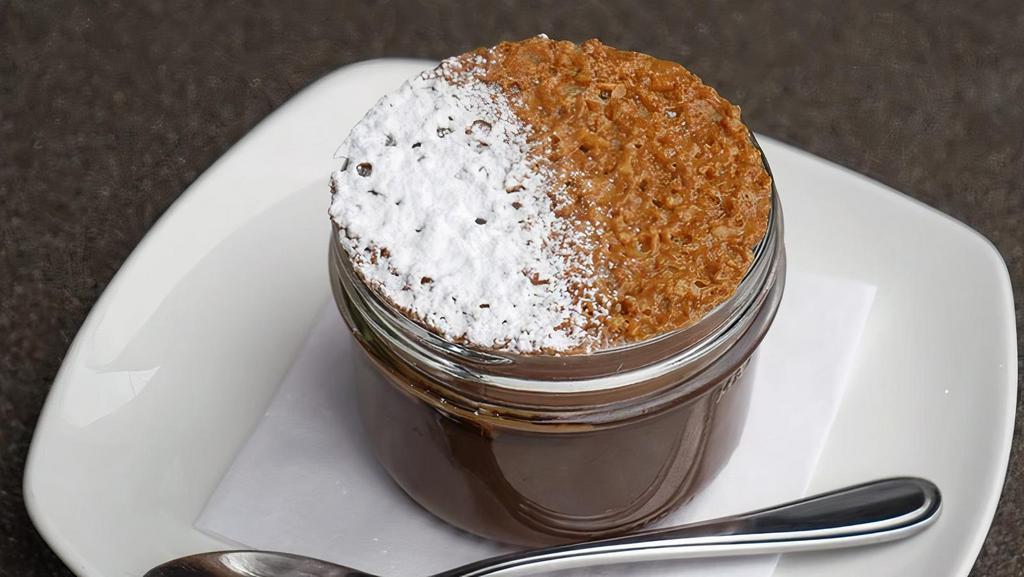 Chocolate  Budino · italian chocolate pudding, dulce de leech, whipped cream, lace cookie