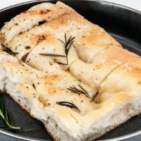 Focaccia Olive Oil And Rosemary · Made in house daily Focaccia with Olive Oil and Rosemary