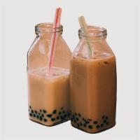 Boba Bubble Tea · Chewy tapioca balls, ice-blended resulting in a slushy consistency.