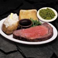 Grilled Prime Rib (12 Oz) · We don’t just season and slow smoke our prime rib to perfection, we also lightly grill it to...