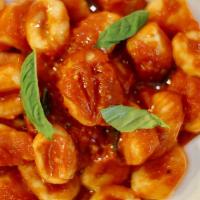 Gnocchi · Delicious Ricotta Gnocchi. Pomodoro sauce, and basil.