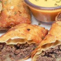 Philly Cheese Steak Egg Roll · 