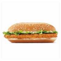 Original Chicken Sandwich · Made with white meat chicken, lightly breaded and topped with a simple combination of shredd...