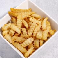 French Fries · Half pound of crispy french fries sprinkled with Most Delicious Seasoning