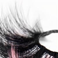 Pinkend Fluffy Mink Lashes  · Mink lashes with pink ends